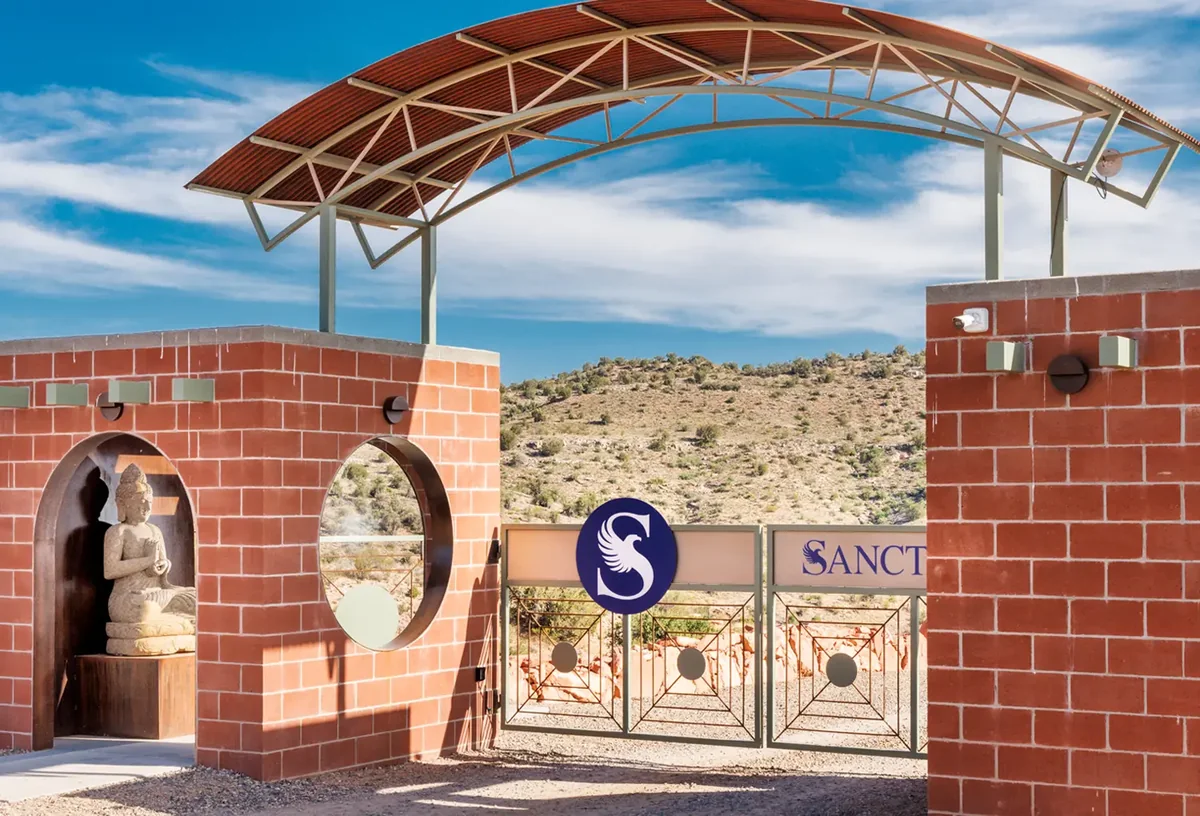 Entrance gate at The Sanctuary at Sedona